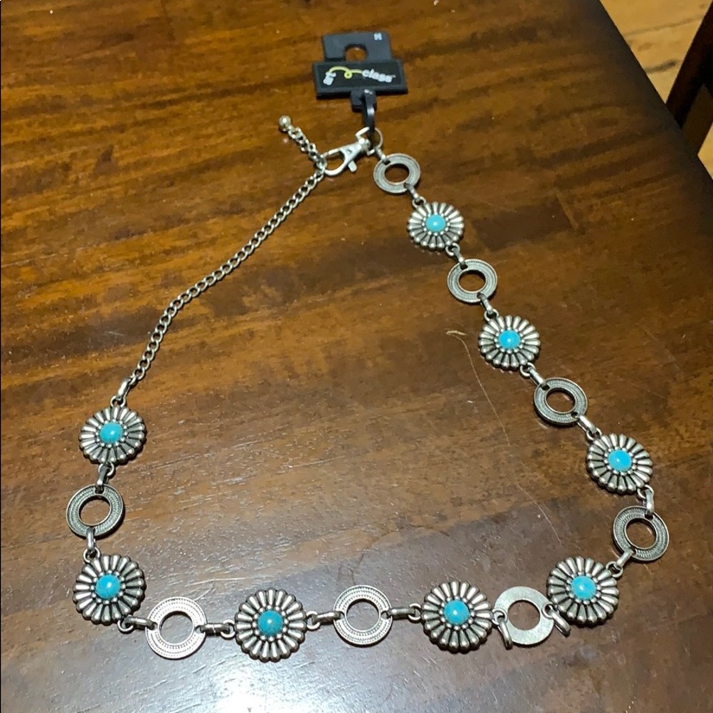 Silver and Turquoise Belt